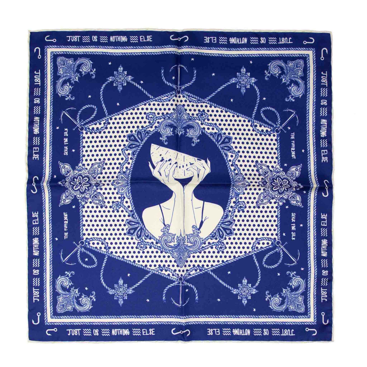 Serà Fine Silk Just Us, Nothing Else Silk Bandana