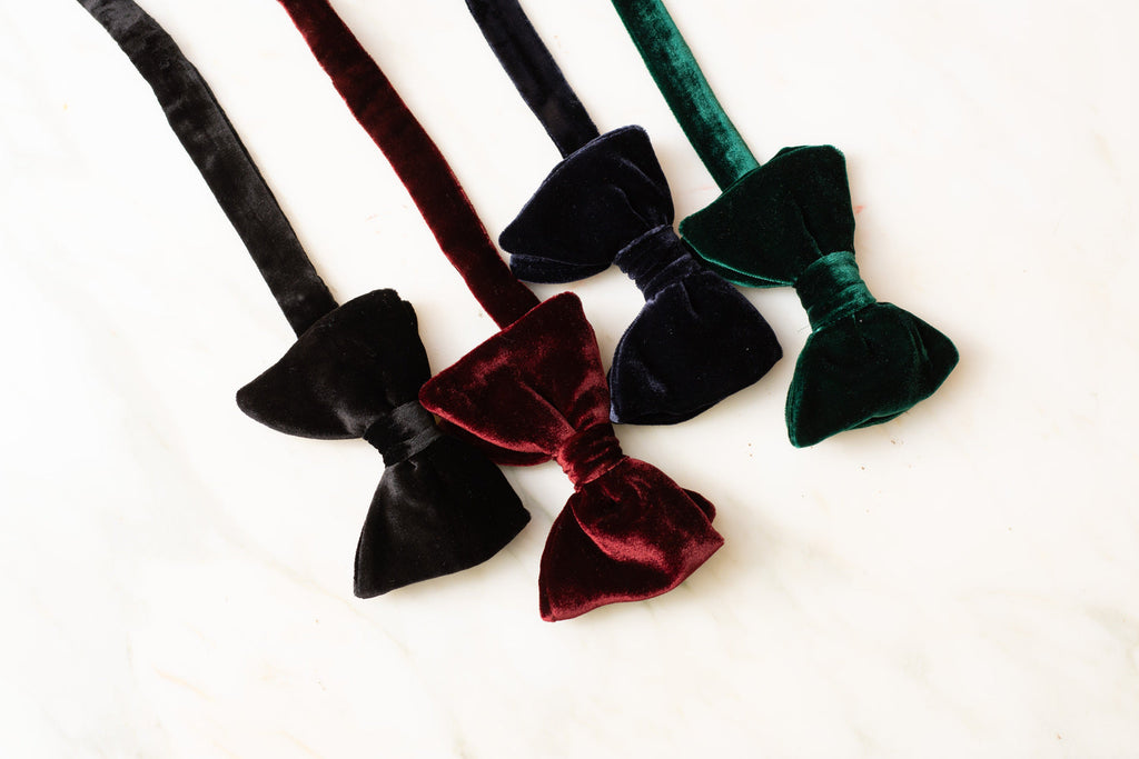 Velvet Bow Ties: Your Winter Style Secret Weapon