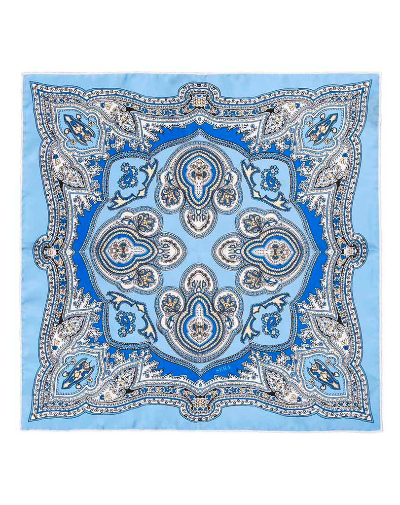 Southern Islands Silk Pocket Square Collection Serà Fine Silk