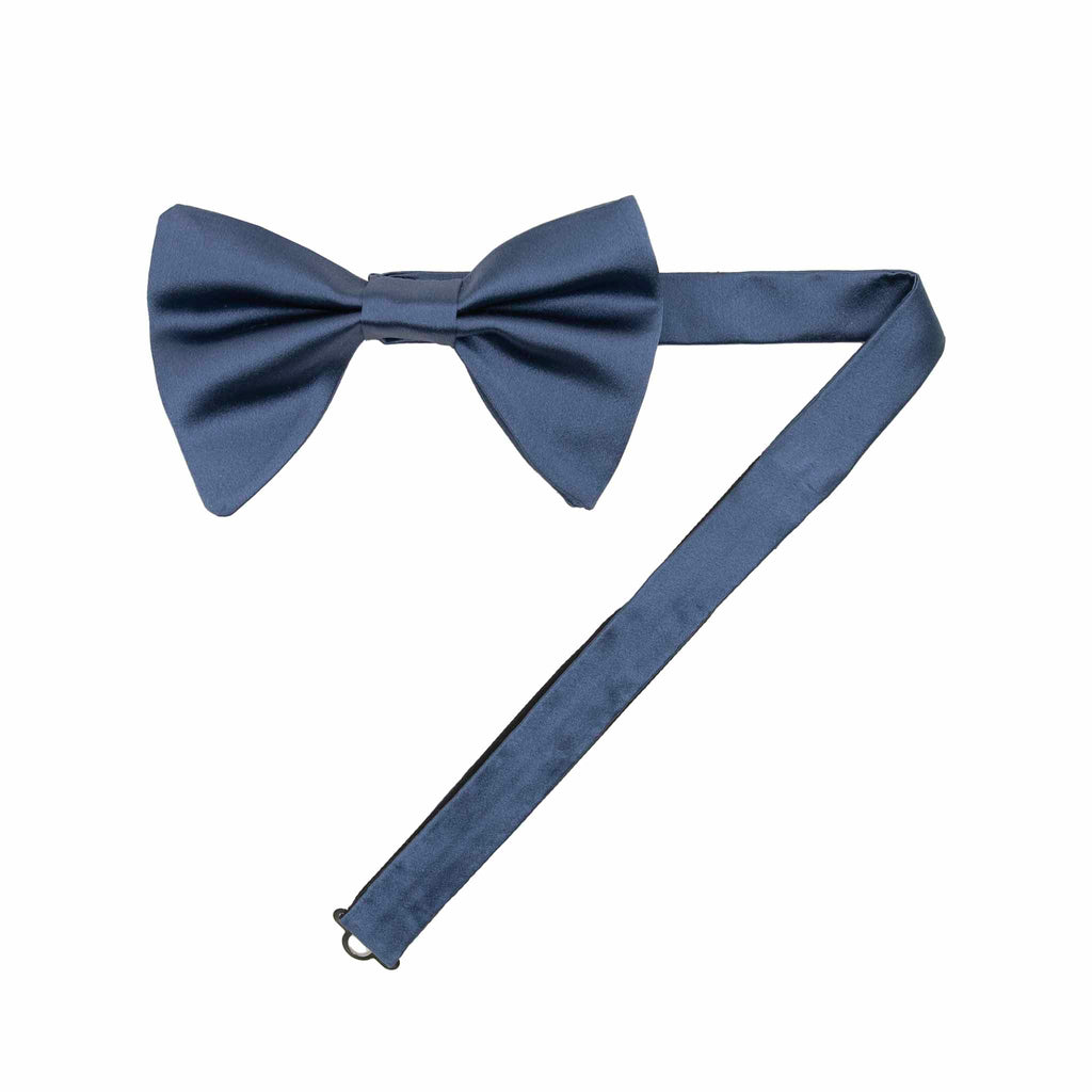 Dust Blue Pre-Tied Silk Butterfly Bow Tie Serà Fine Silk