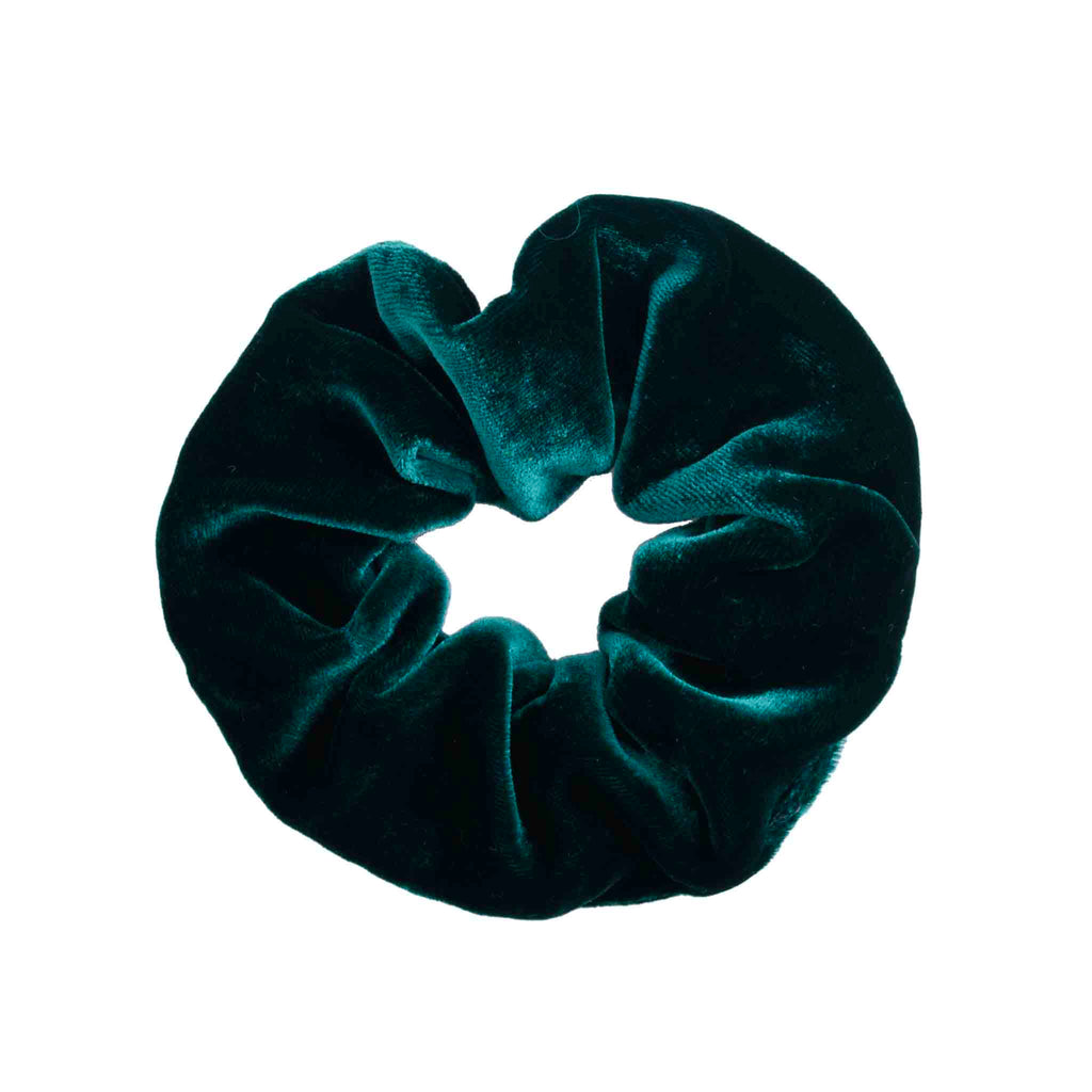 Forest Green Velvet Scrunchie Serà Fine Silk