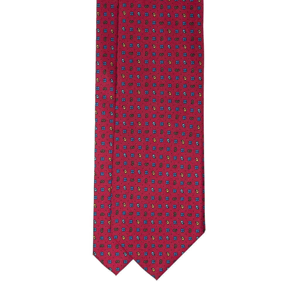 Burgundy Paisley Silk Tie Sera Fine Silk