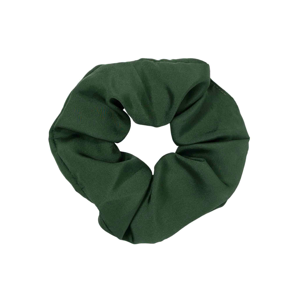 olive green silk scrunchy