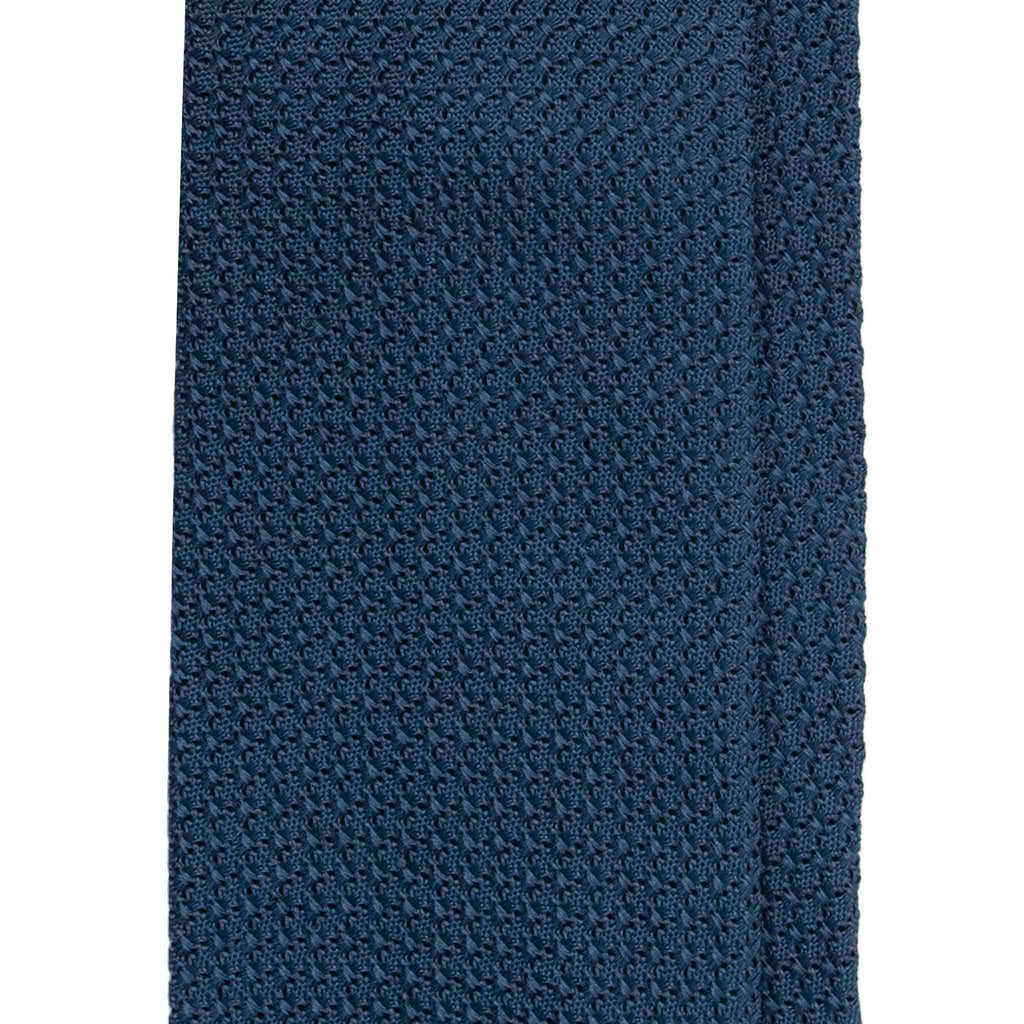 navy blue garza grossa grenadine silk tie sera fine silk