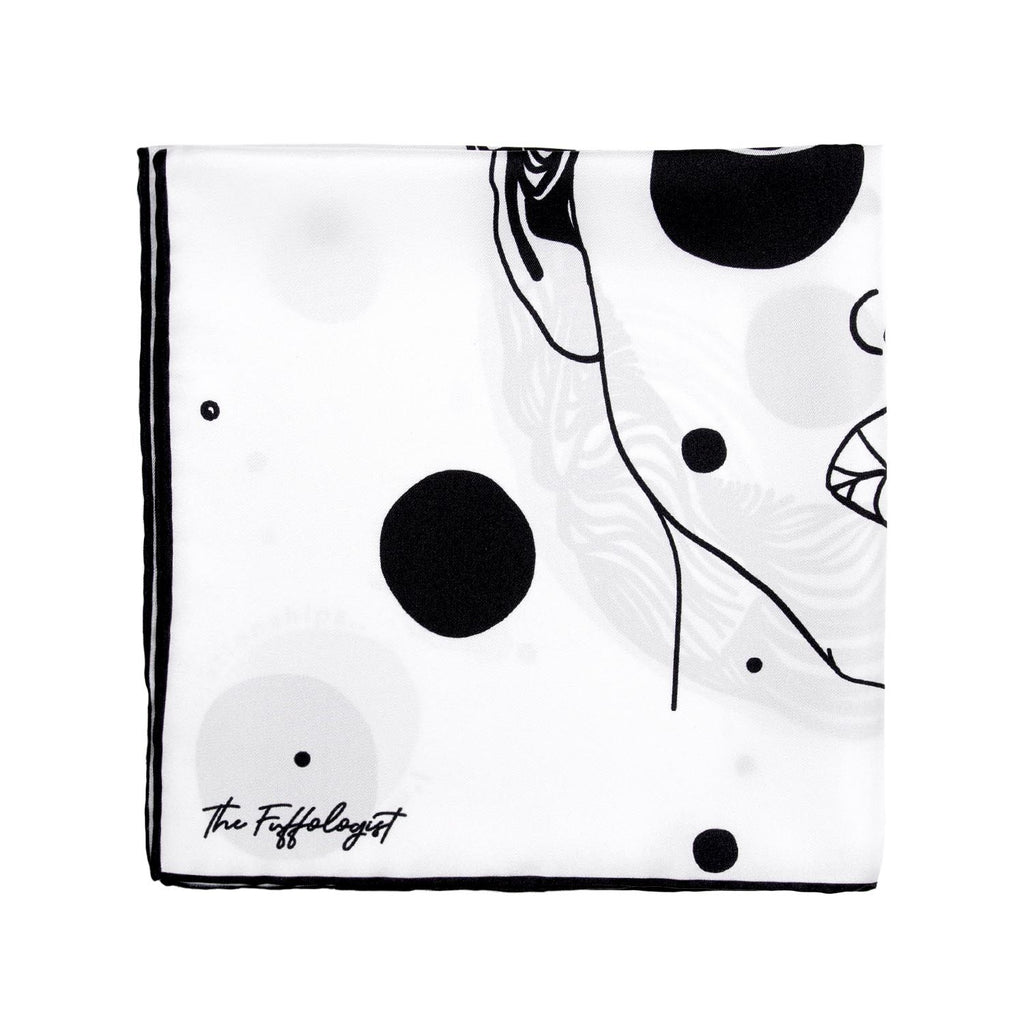 "I'm way too busy for relationships" white silk pocket square